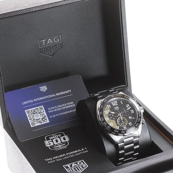 TAG HEUER FORMULA1 Indy 500 CAZ101AU Chronograph black Dial Quartz Men's_861592 - Picture 7 of 7